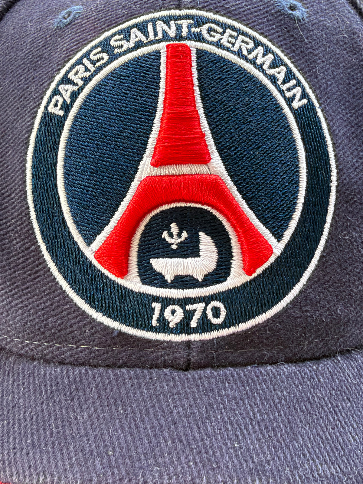 VTG 2003 Paris Saint-Germain PSG 1970 Navy Red Embroidered Adjustable Hat Cap