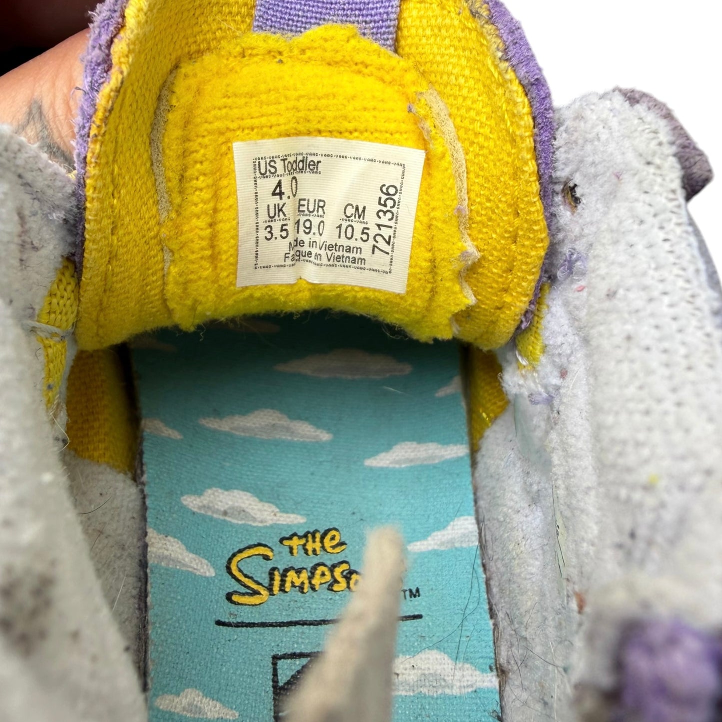 The Simpsons × Vans Sk8-Hi Lisa Simpson For President Toddler Shoes Size: US 4T