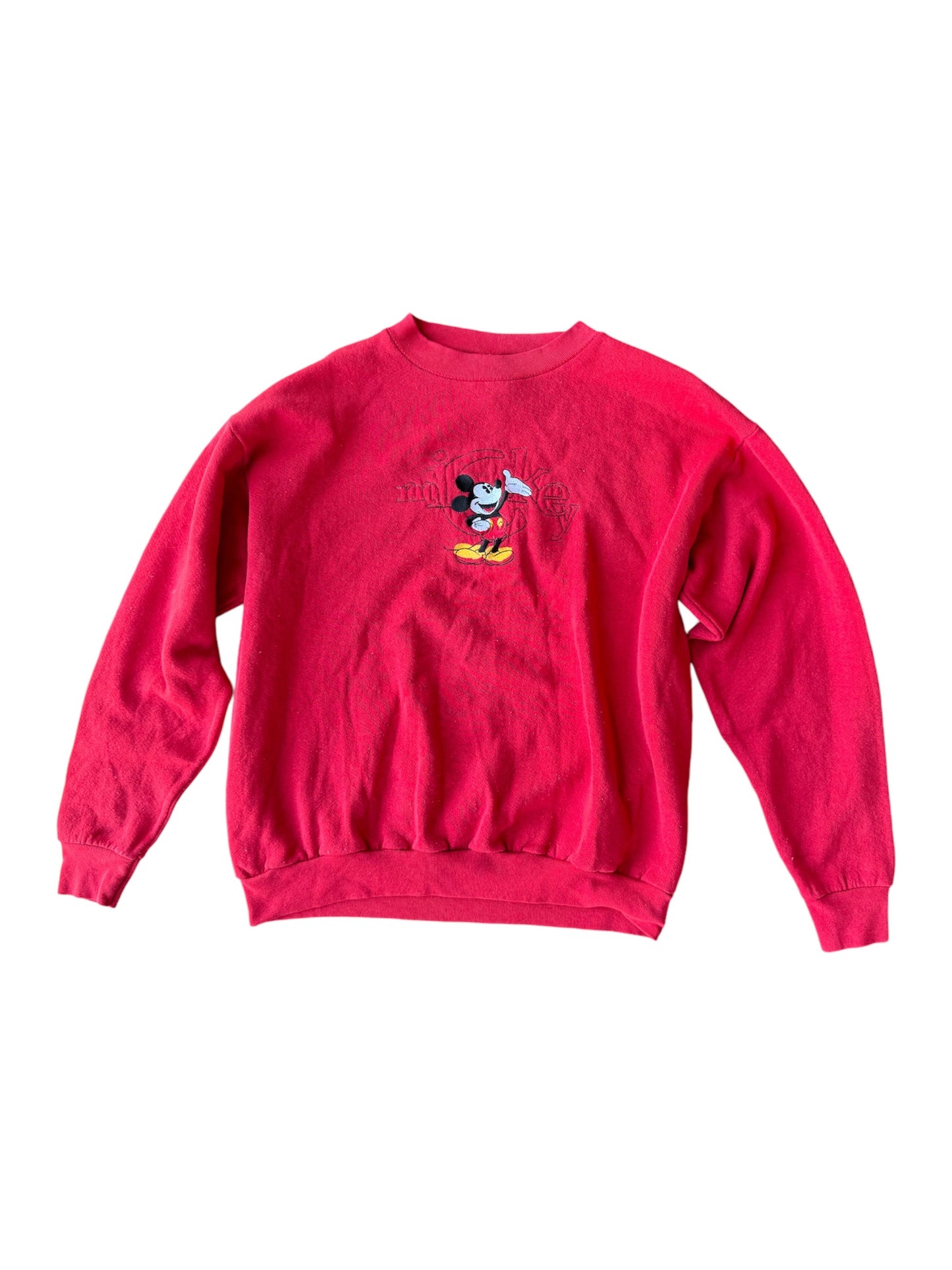 VTG '90s Y2K Indie Grunge Mickey Mouse Womens Sweatshirt Size: M