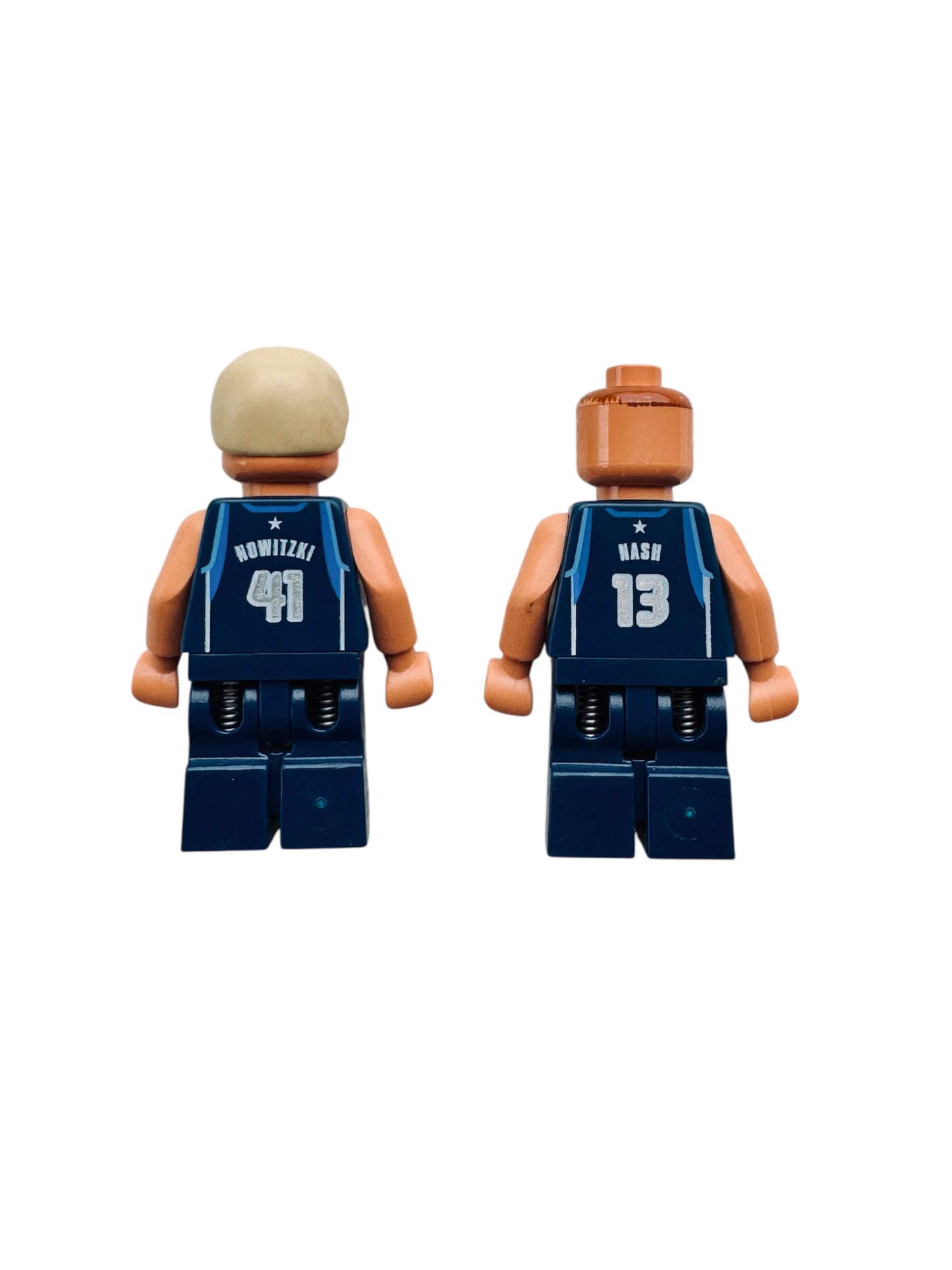 LEGO Sports Minifigure NBA Steve Nash #13 Dirk Nowitzki #41 Dallas Mavericks