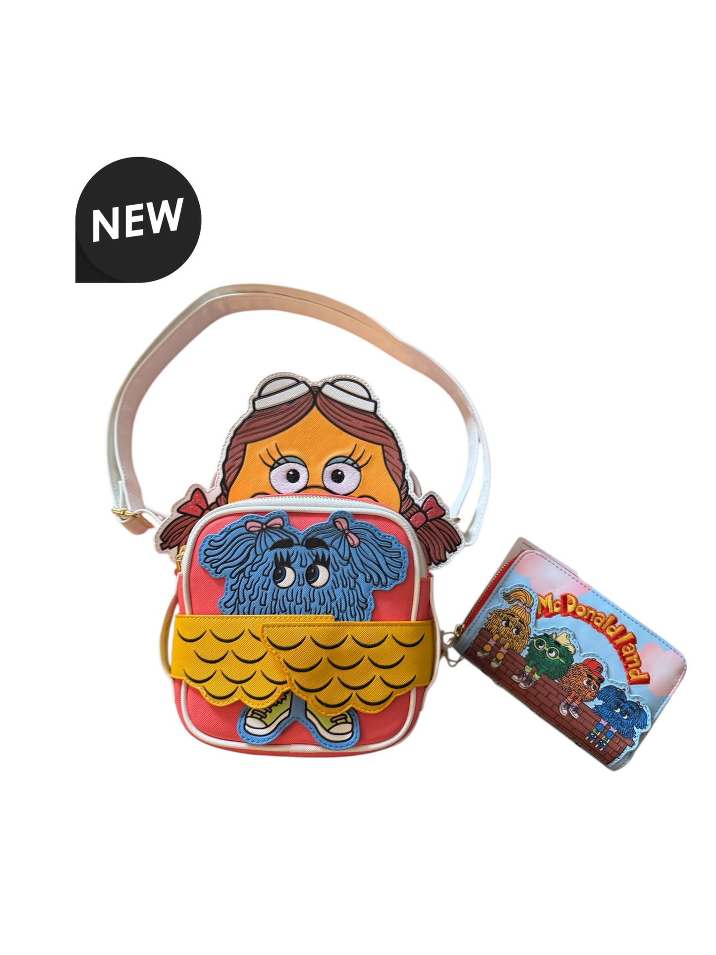 Loungefly McDonald’s Birdie the Early Bird Crossbuddies Crossbody Bag and Wallet