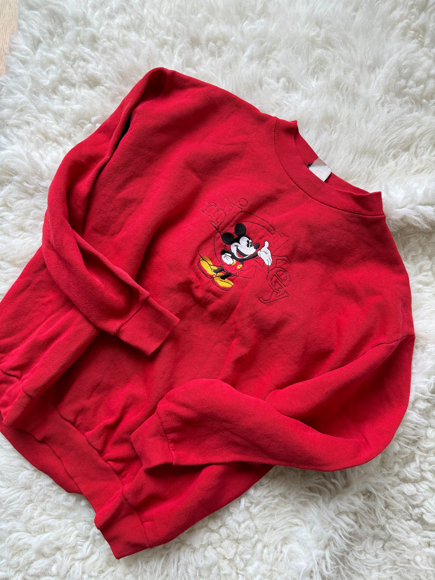 VTG '90s Y2K Indie Grunge Mickey Mouse Womens Sweatshirt Size: M