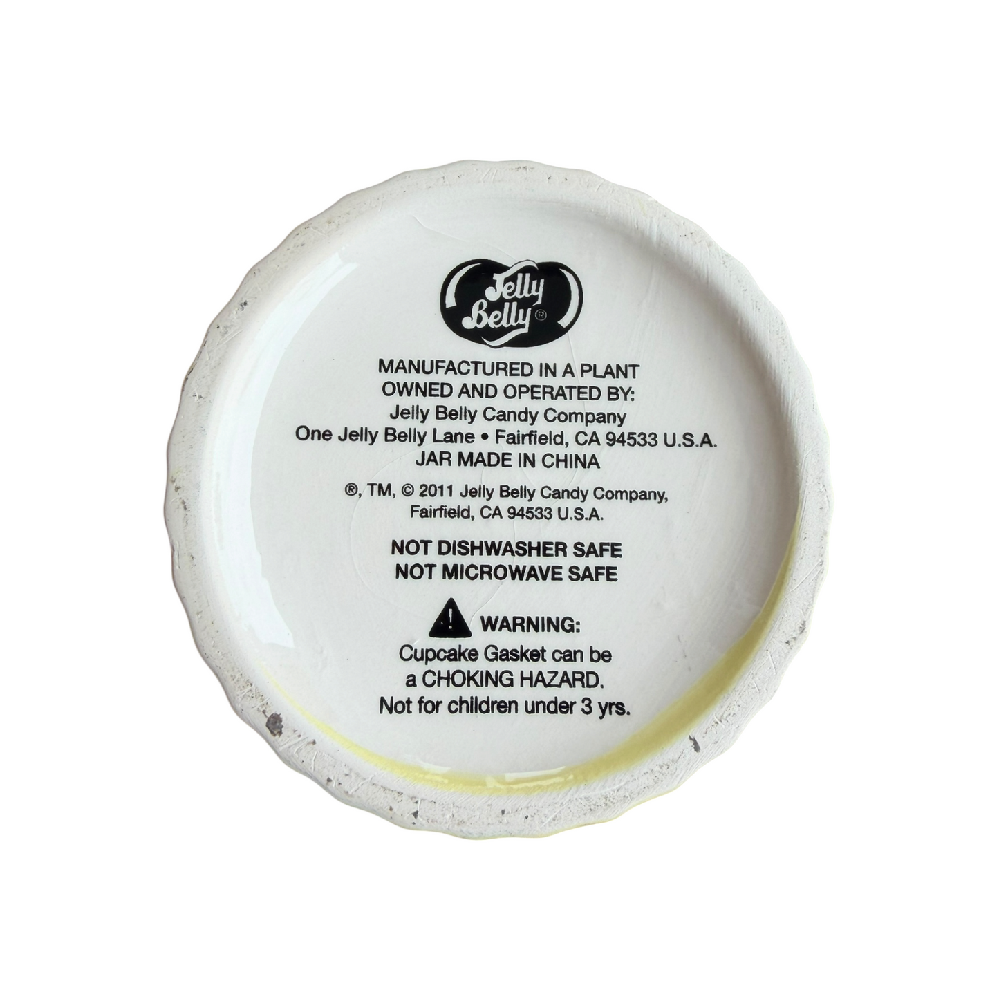 Jelly Belly 2011 Ceramic Cupcake Candy Jar