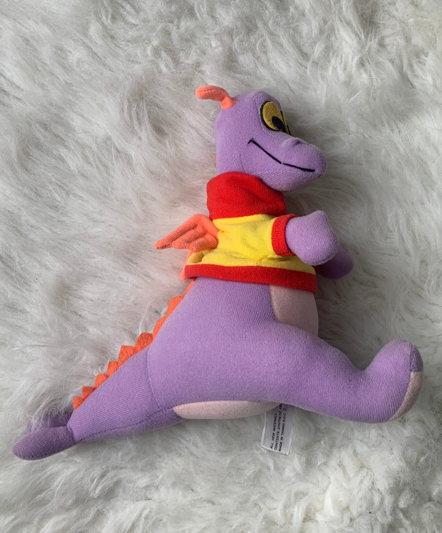 VTG 1982 Figment Walt Disney Plush Purple Dragon
