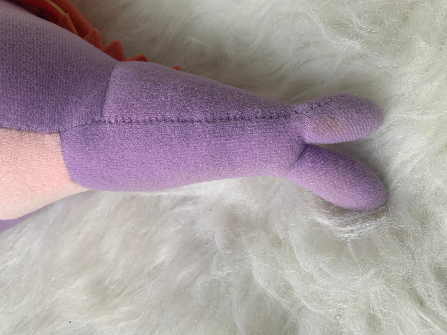 VTG 1982 Figment Walt Disney Plush Purple Dragon