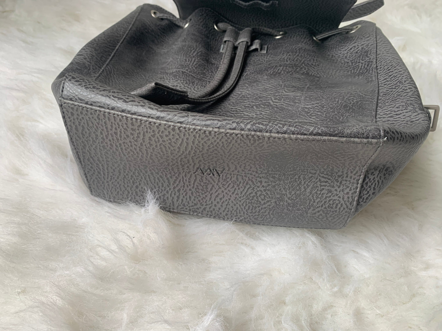 Matt & Nat Backpack Mumbai Vegan PVC Grey Backpack