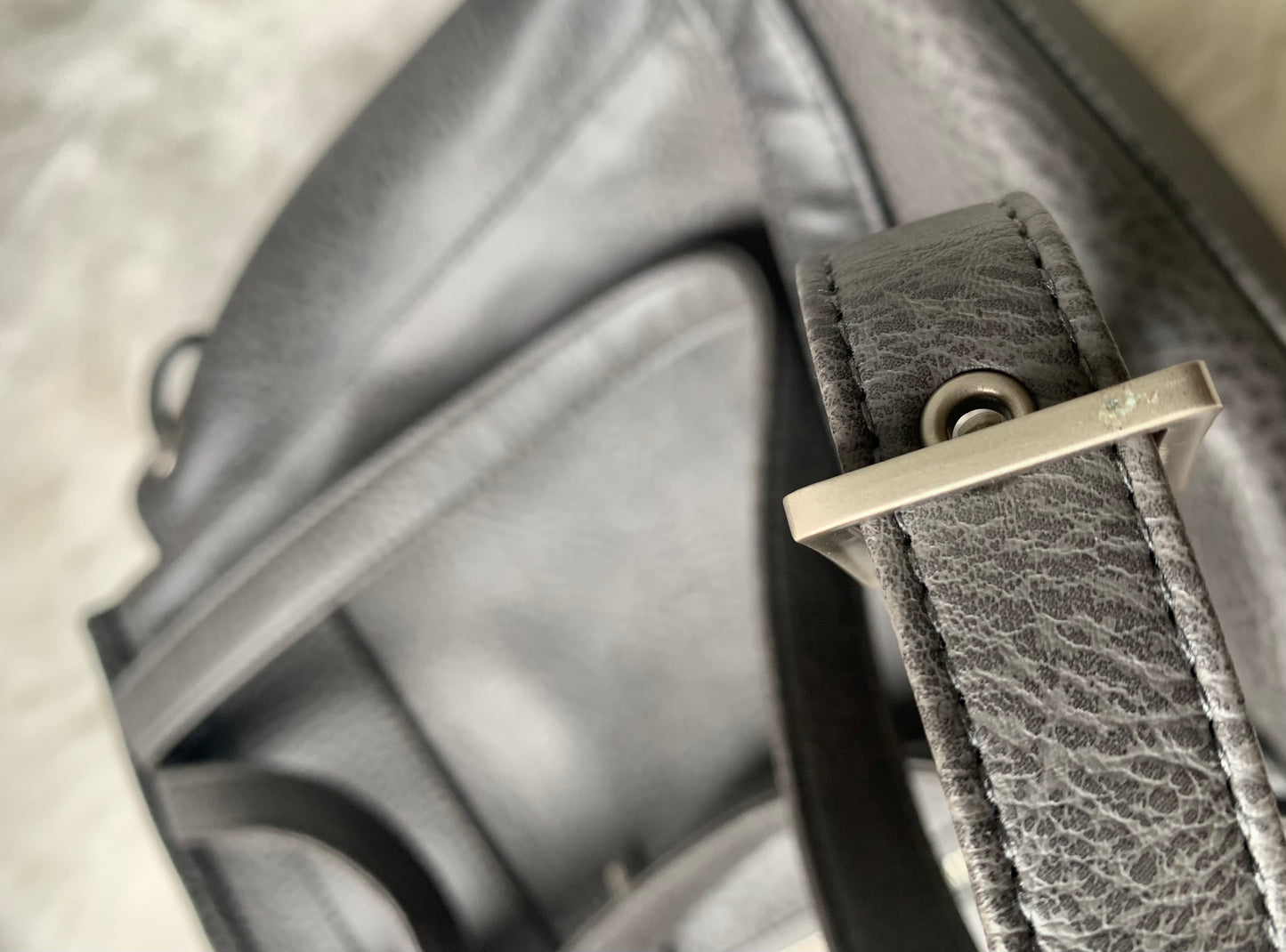 Matt & Nat Backpack Mumbai Vegan PVC Grey Backpack