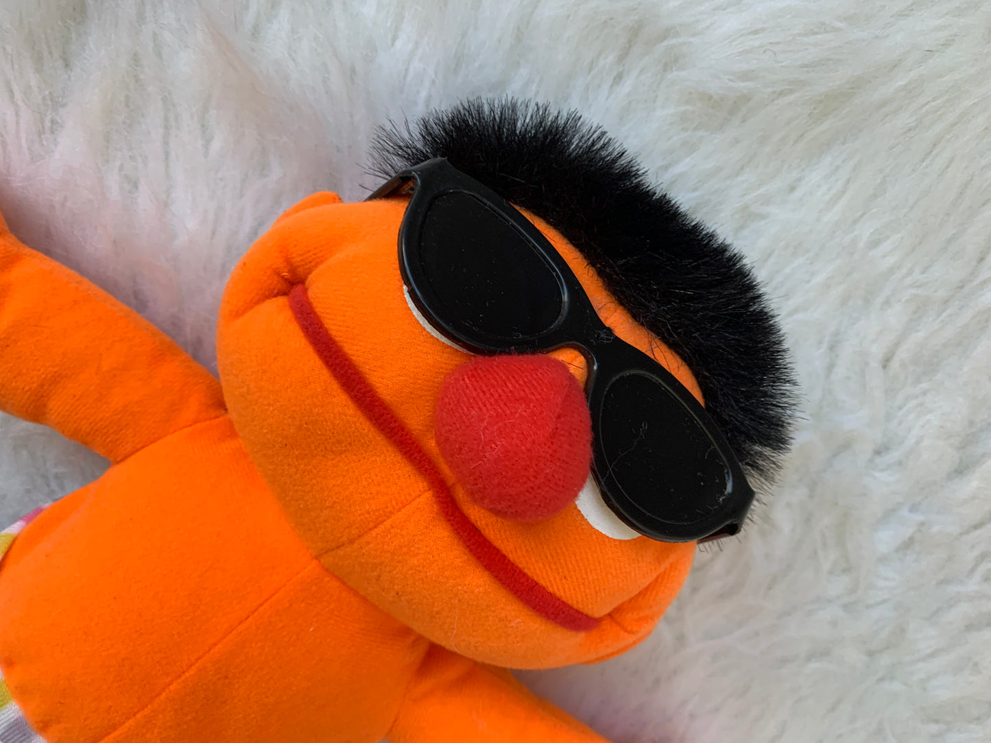 Y2K 2005 Nanco Collectible Sesame Street Beach Ernie Plush Toy 2005