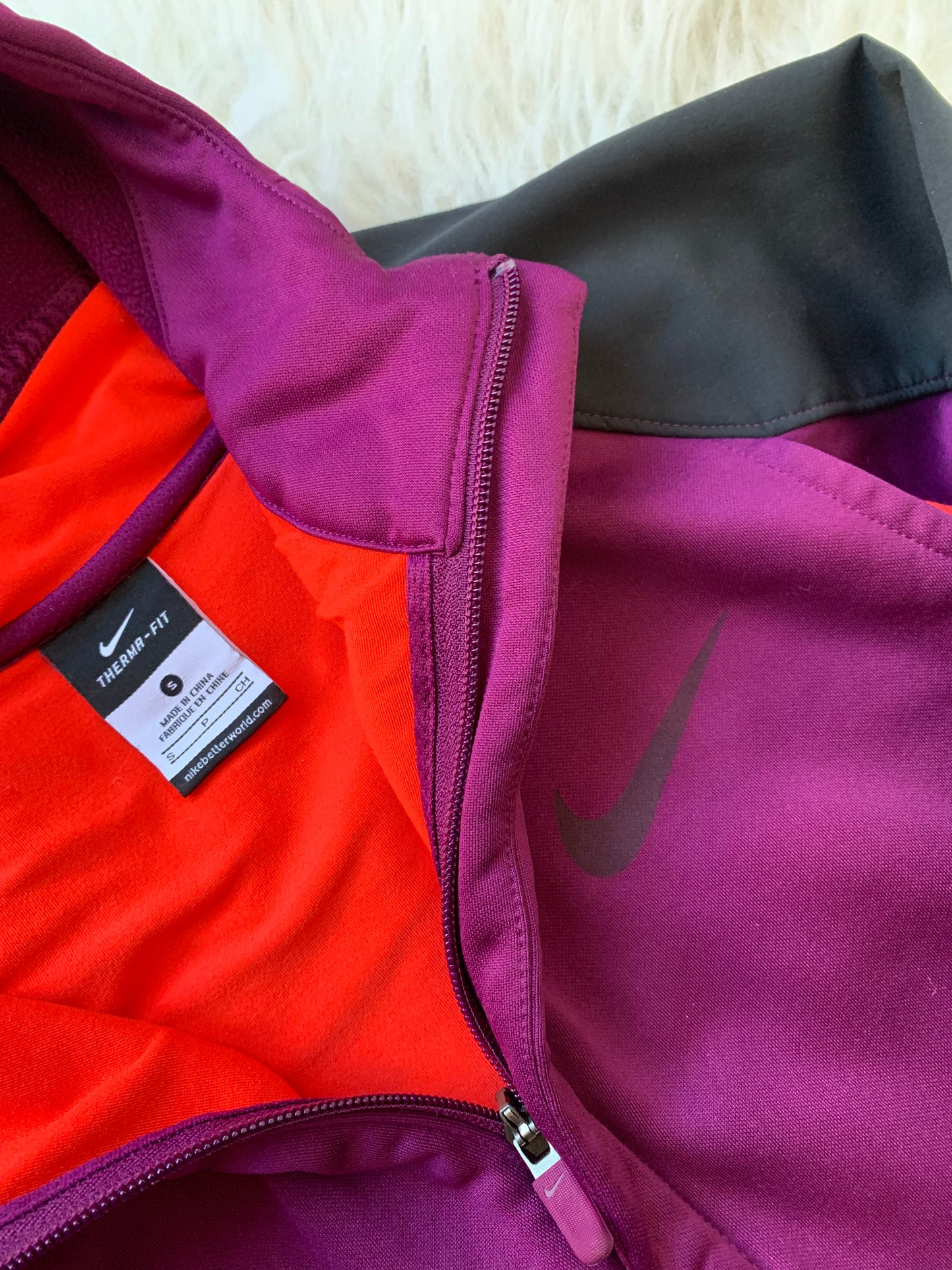 Nike Hyper Elite Activewear Jacket Full Zip Hooded Therma-Fit Size: S