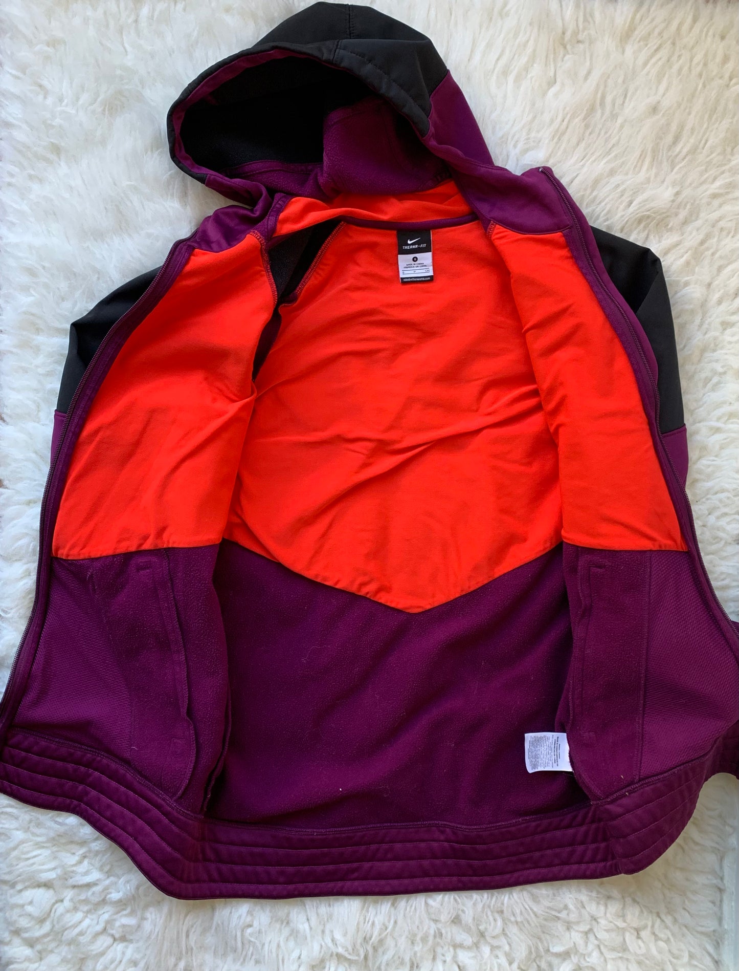 Nike Hyper Elite Activewear Jacket Full Zip Hooded Therma-Fit Size: S