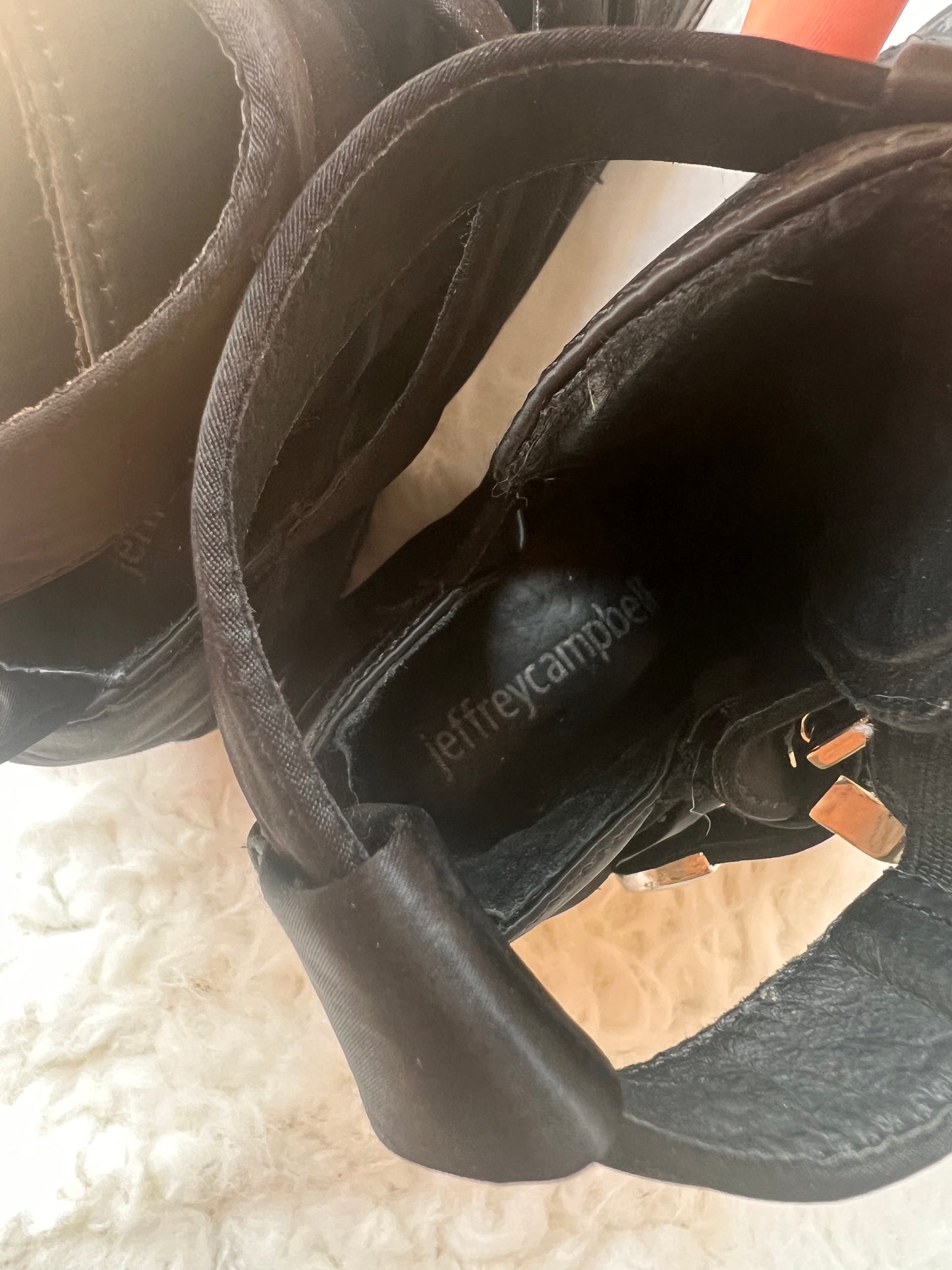 Jeffrey Campbell Mingus Buckle Strap Platform Bootie US 8