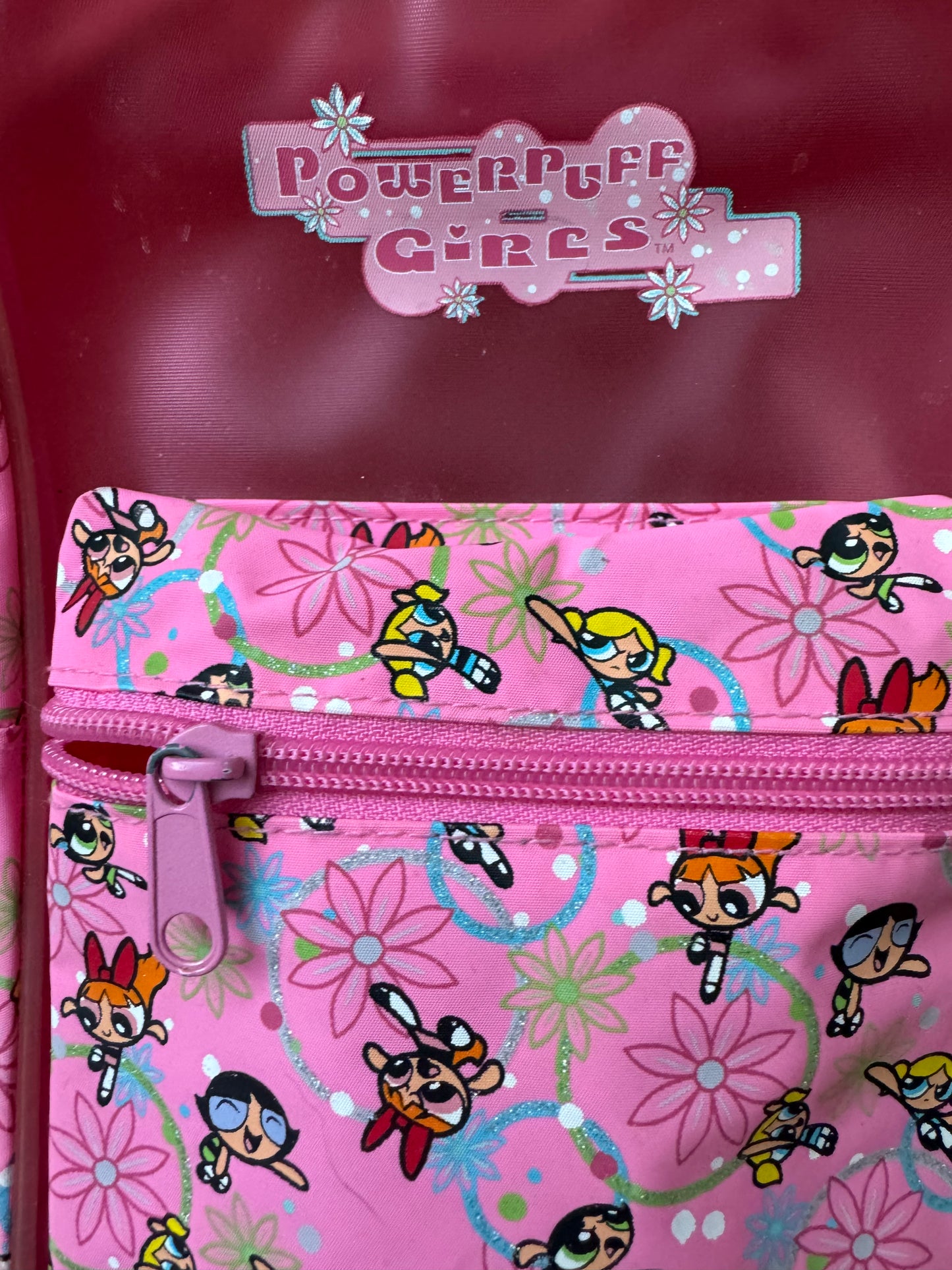 VTG Y2K Cartoon Network The Powerpuff Girls Rare Pink Backpack