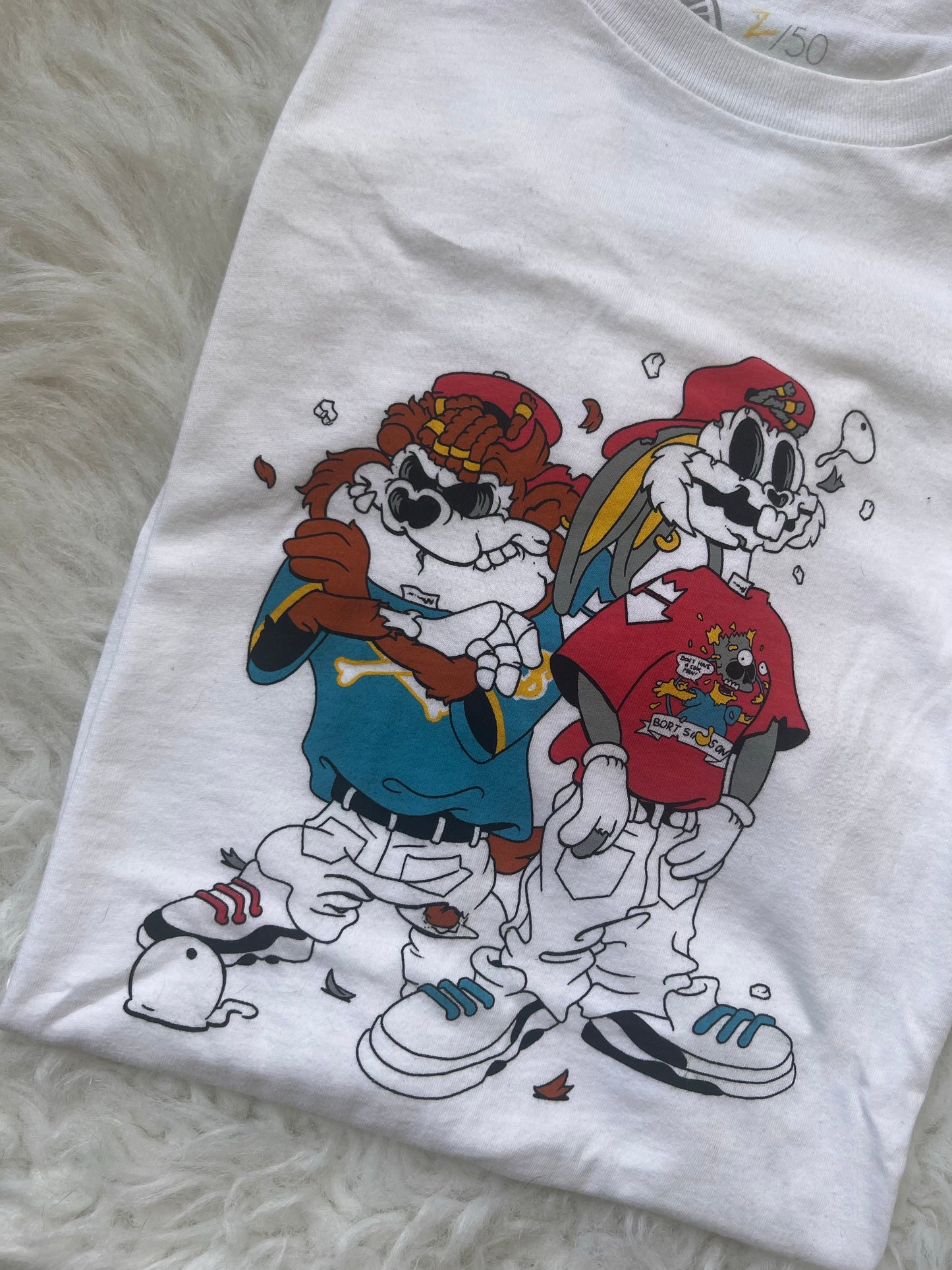 Matt Gondek Taz & Bugs Bunny Limited T-Shirt 2/50 Size: S