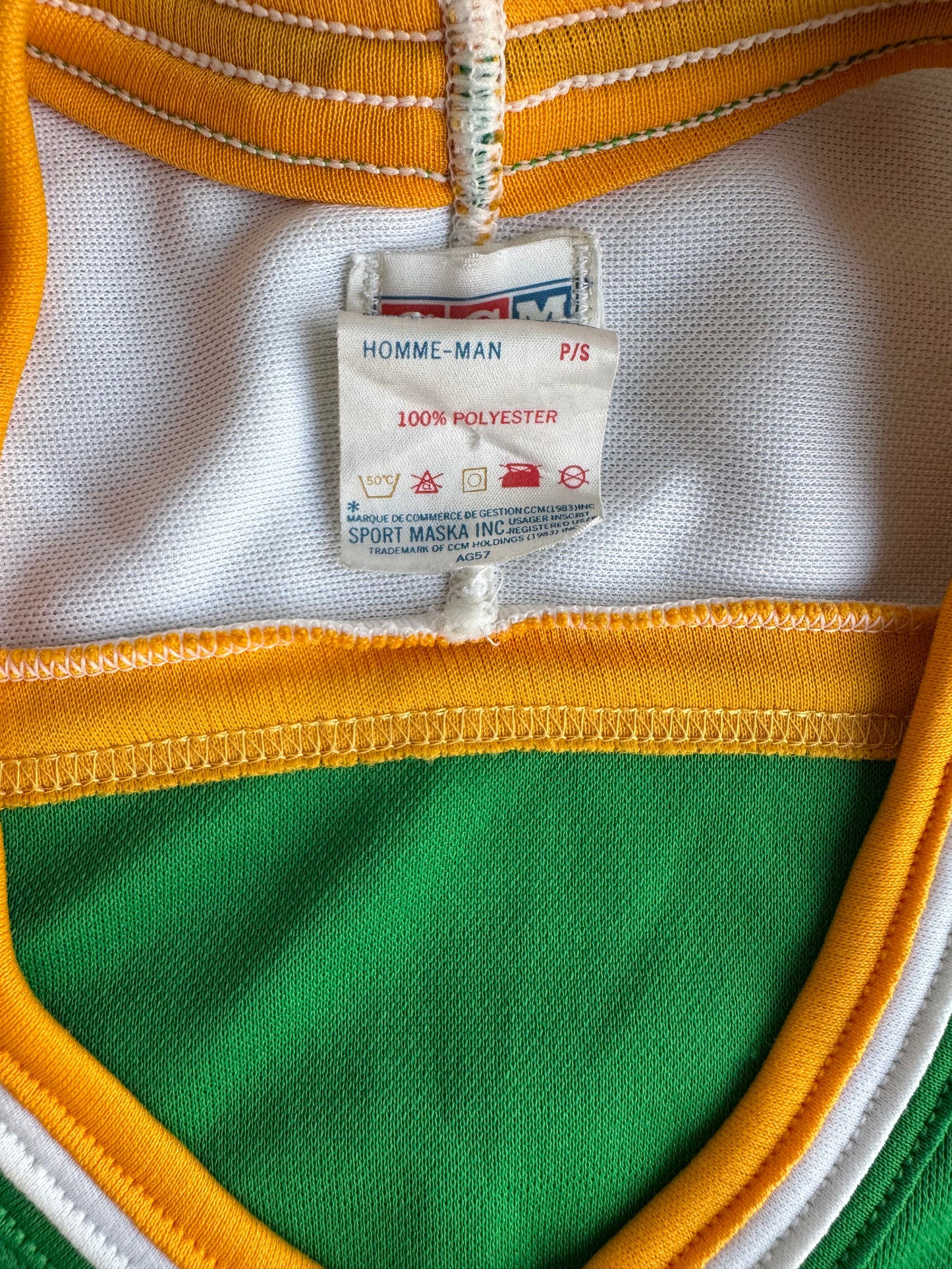 VTG Minnesota North Stars CCM Green Away Hockey Jersey Size: S