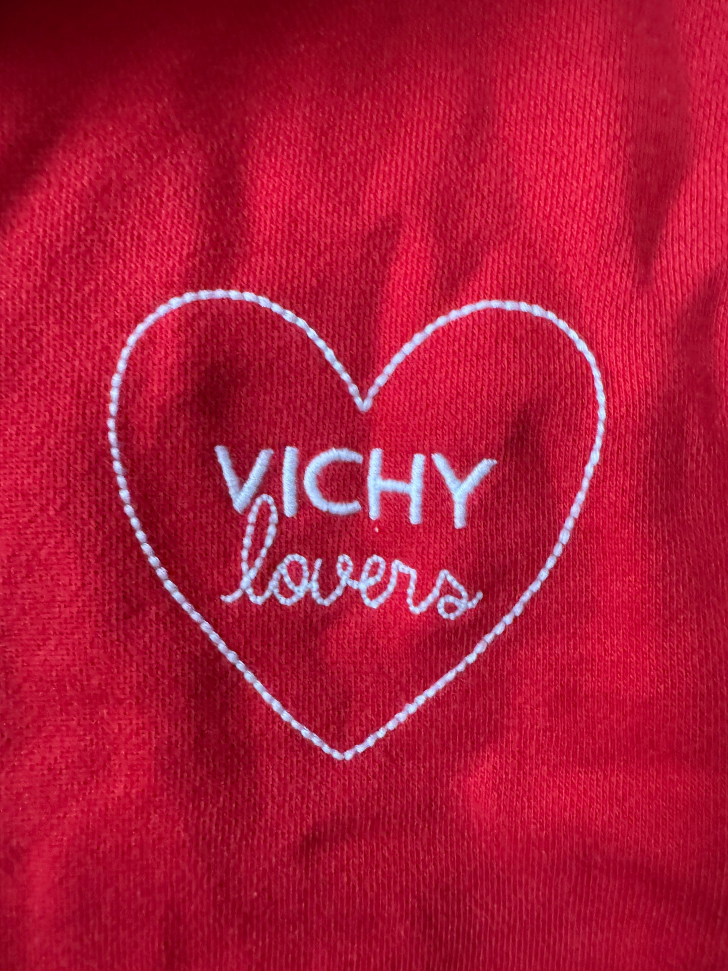 Maison Labiche Paris Red Vichy Lovers Sweatshirt Size: S
