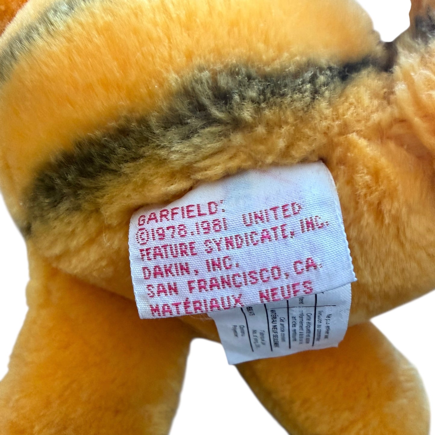 VTG 1978-1981 Dakin Garfield Stuffed Animal Toy 10"