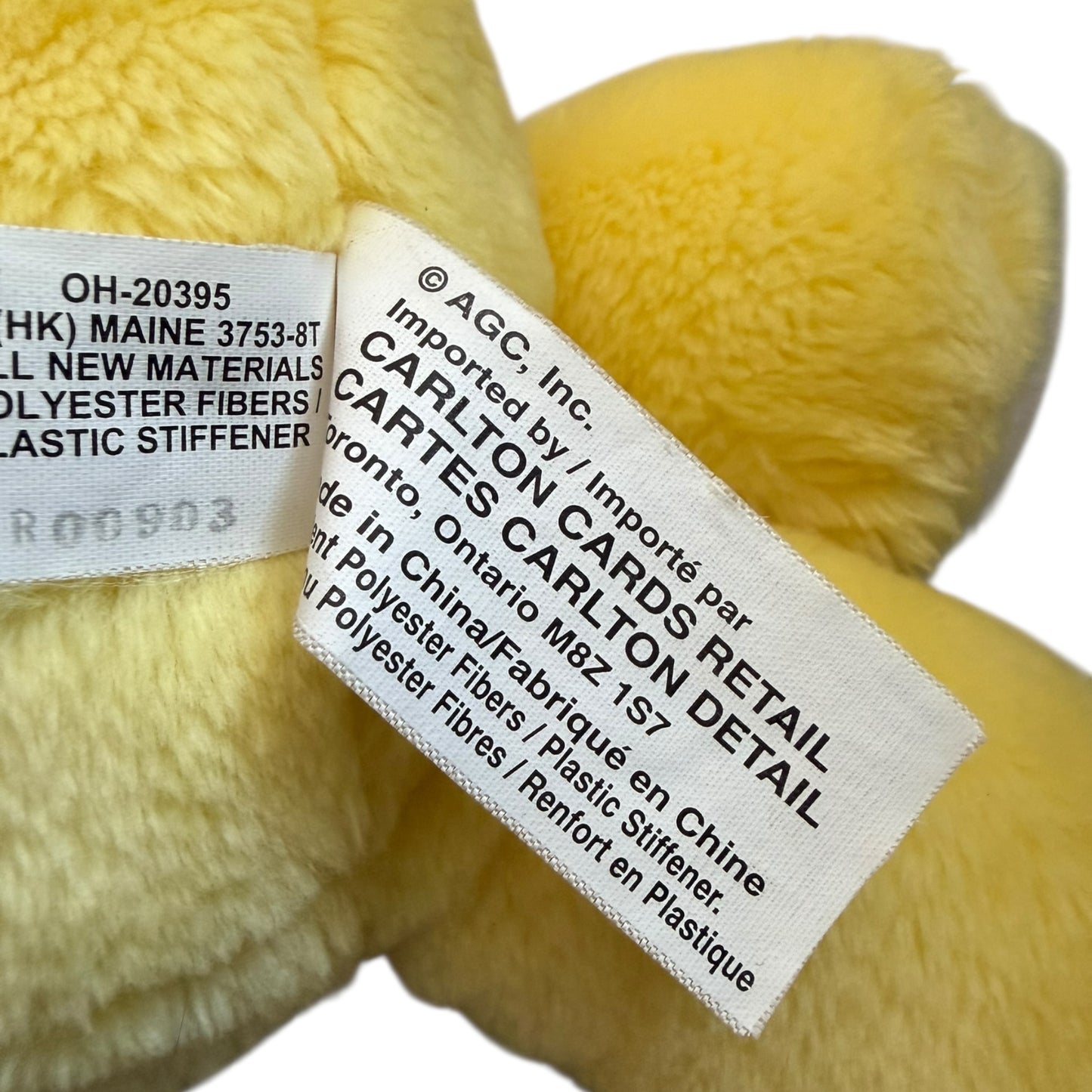 VTG Care Bears Funshine Bear Easter Bunny Ears Plush