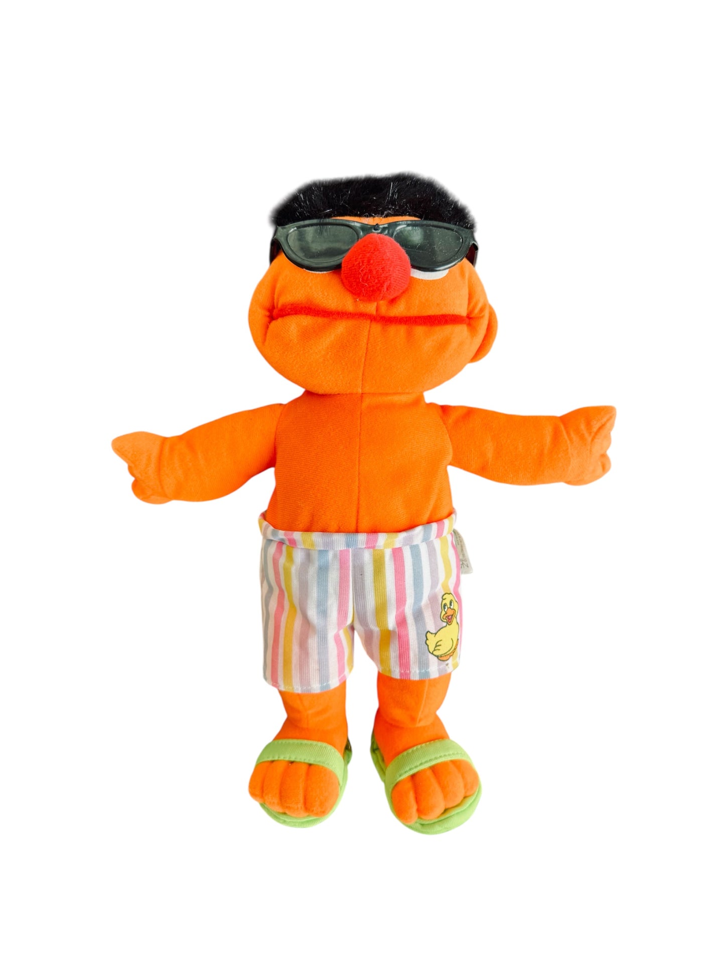 Y2K 2005 Nanco Collectible Sesame Street Beach Ernie Plush Toy 2005