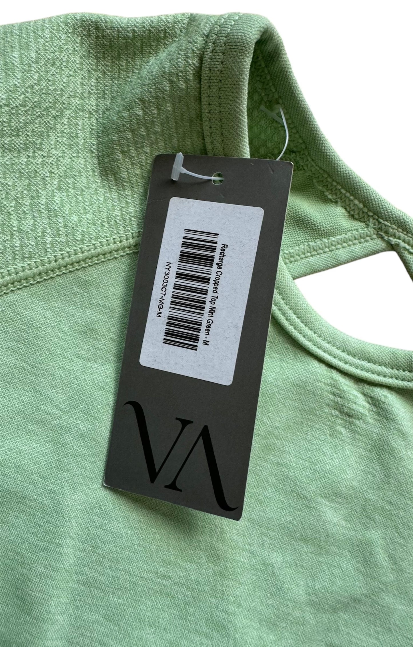 Vitae Apparel Recharge LS Crop Top Lime Green Women's Size: M