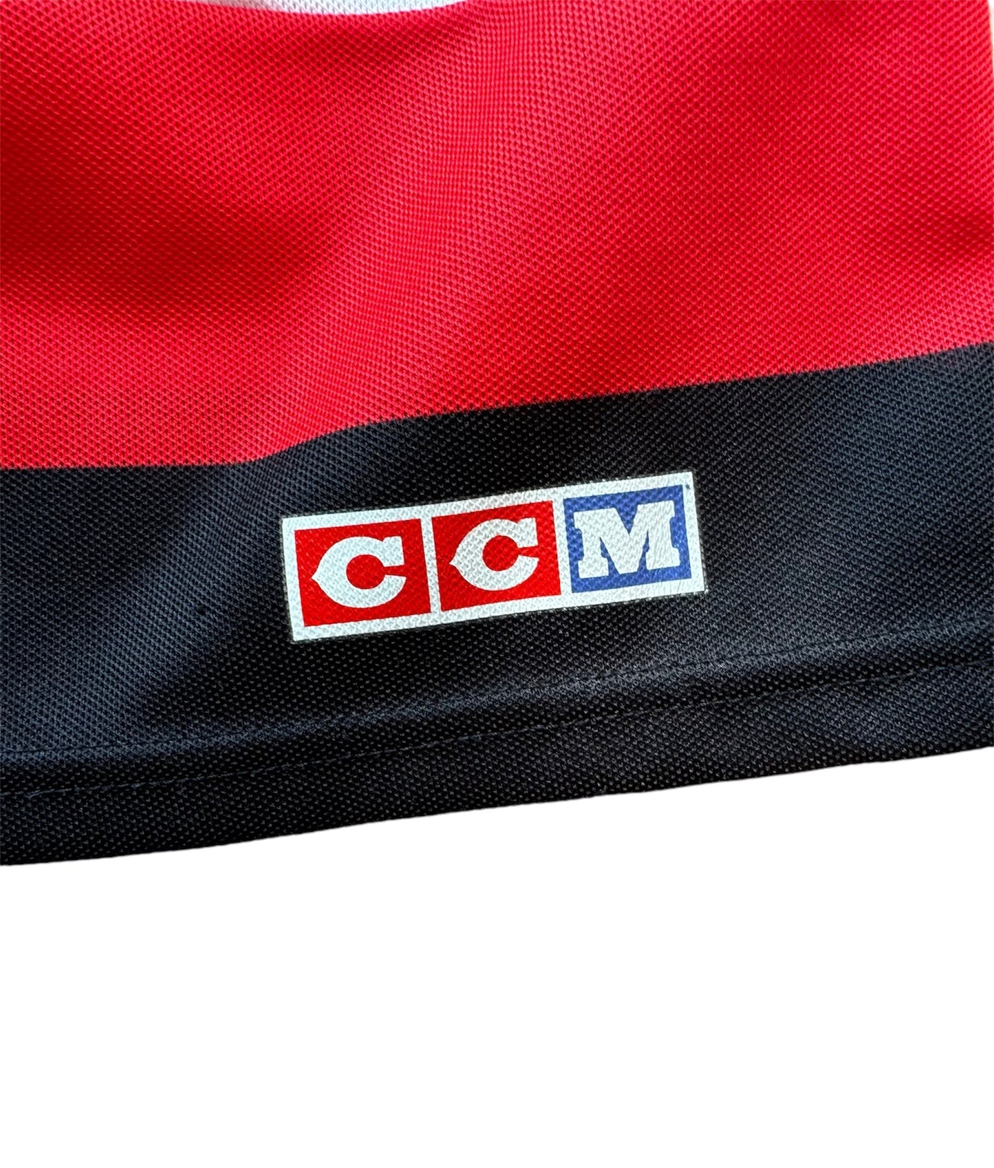 VTG ‘90s Ottawa Senators NHL CCM Jersey White Youth Size: L/XL