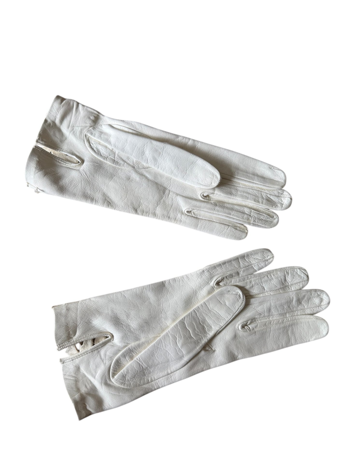 VTG Unbranded '50s/'60s Ivory White Ladies Formal Gloves Size: 7 1/2