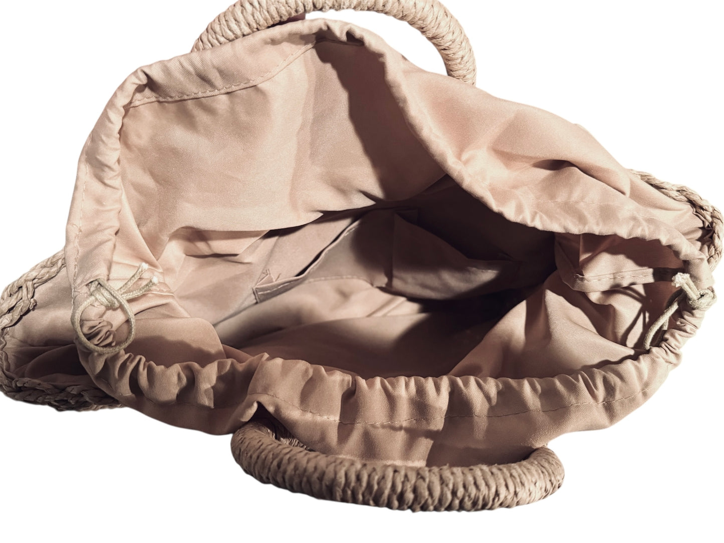 Summer Rattan Top Handle Bag