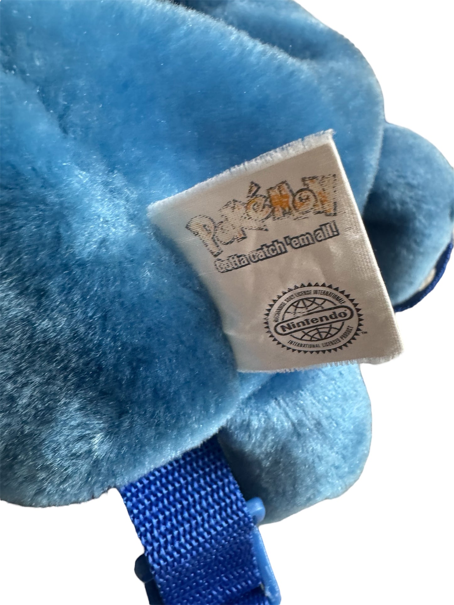 VTG '90s Rare Nintendo Official Pokémon Poliwhirl Plush Zipper Backpack