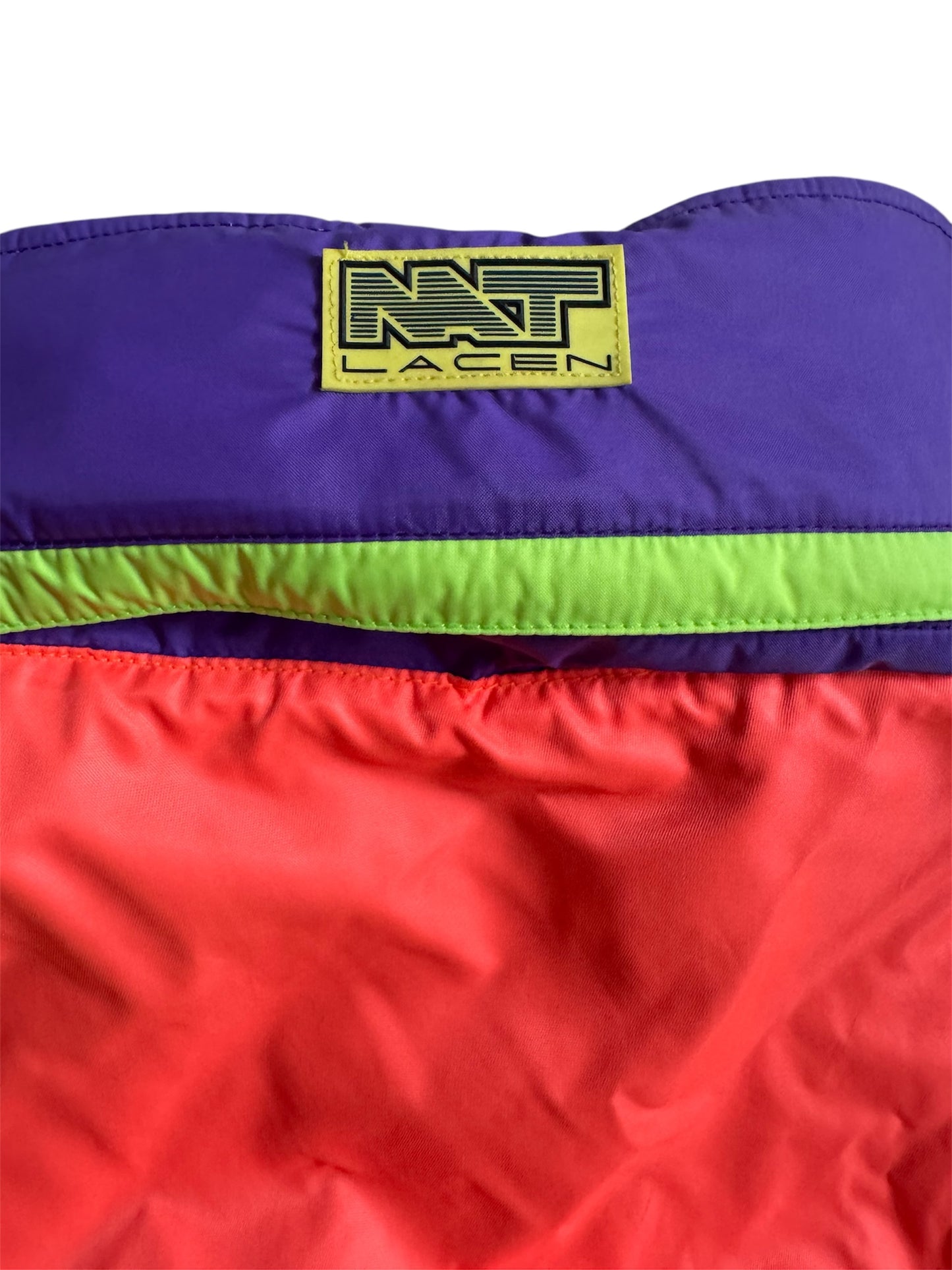 VTG ‘90s Nat Lacen Dermoflex Lightweight Ski Jacket w Hood Colourblock Size: M