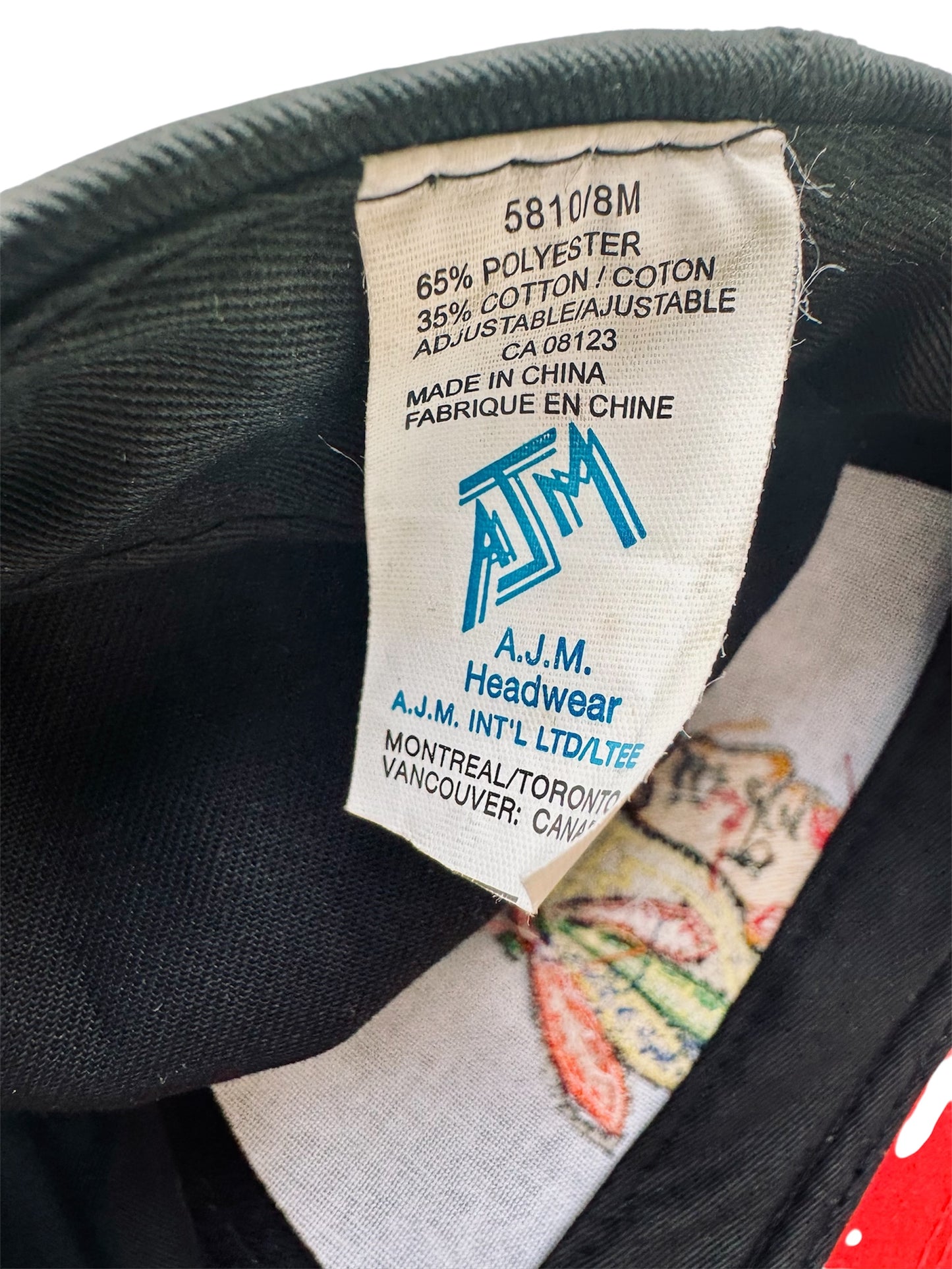 VTG '90s A.J.M. Chicago Blackhawks NHL Snapback Hat Cap