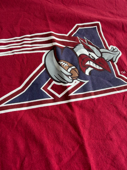VTG Y2K Montreal Alouettes CFL Football Sogo Maroon T-Shirt Size: M