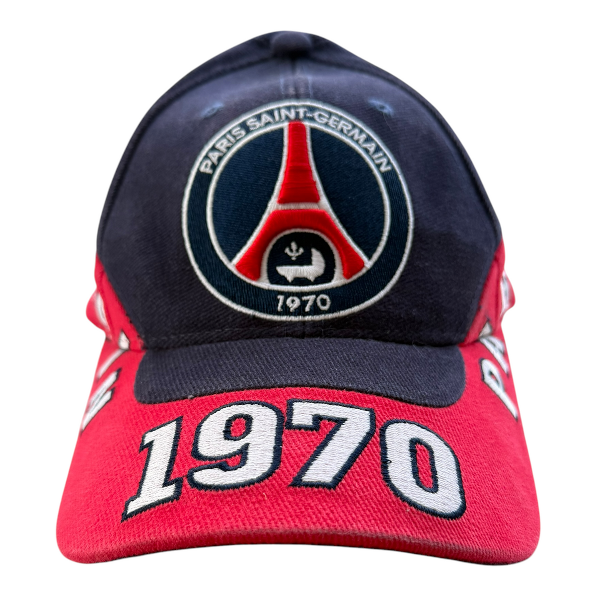 VTG 2003 Paris Saint-Germain PSG 1970 Navy Red Embroidered Adjustable Hat Cap