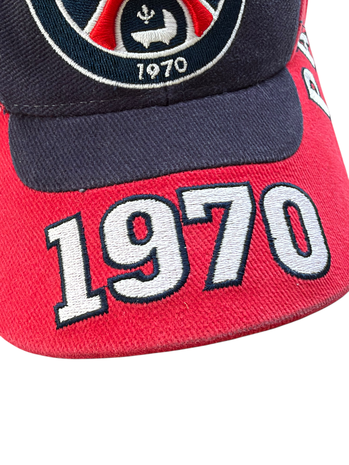 VTG 2003 Paris Saint-Germain PSG 1970 Navy Red Embroidered Adjustable Hat Cap