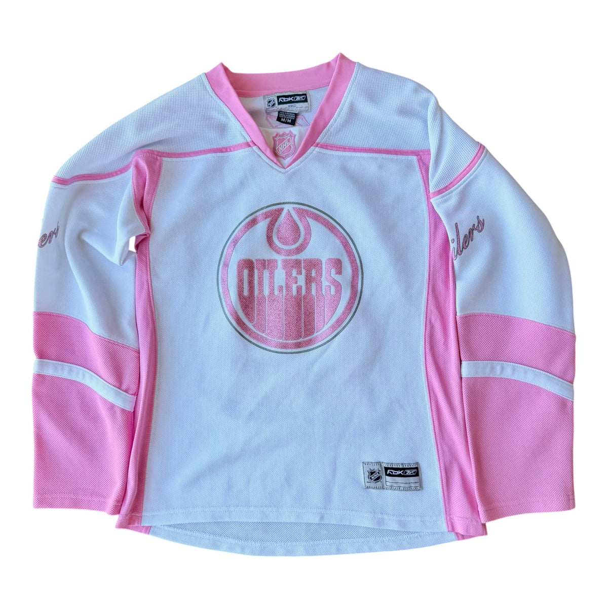 VTG Edmonton Oilers Jarret Stoll #16 Reebok Pink Jersey Women's Rare Size: M