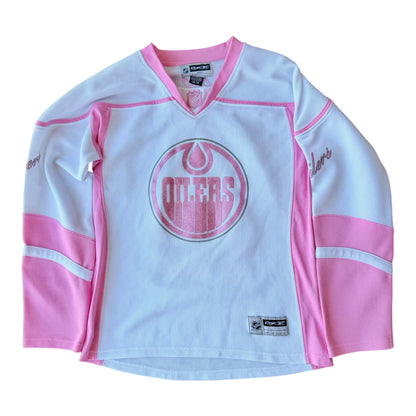 VTG Edmonton Oilers Jarret Stoll #16 Reebok Pink Jersey Women's Rare Size: M