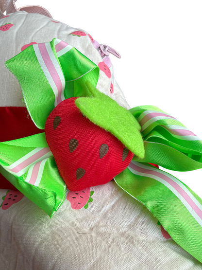 VTG 2004 Strawberry Shortcake Bucket Hat Plush Zipper Backpack