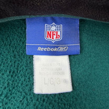VTG Philadelphia Eagles Reebok Quarter-Zip Fleece Size: L