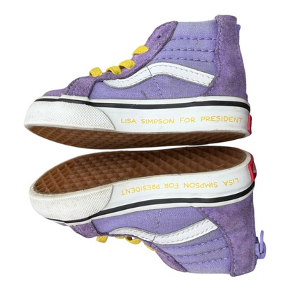 The Simpsons × Vans Sk8-Hi Lisa Simpson For President Toddler Shoes Size: US 4T
