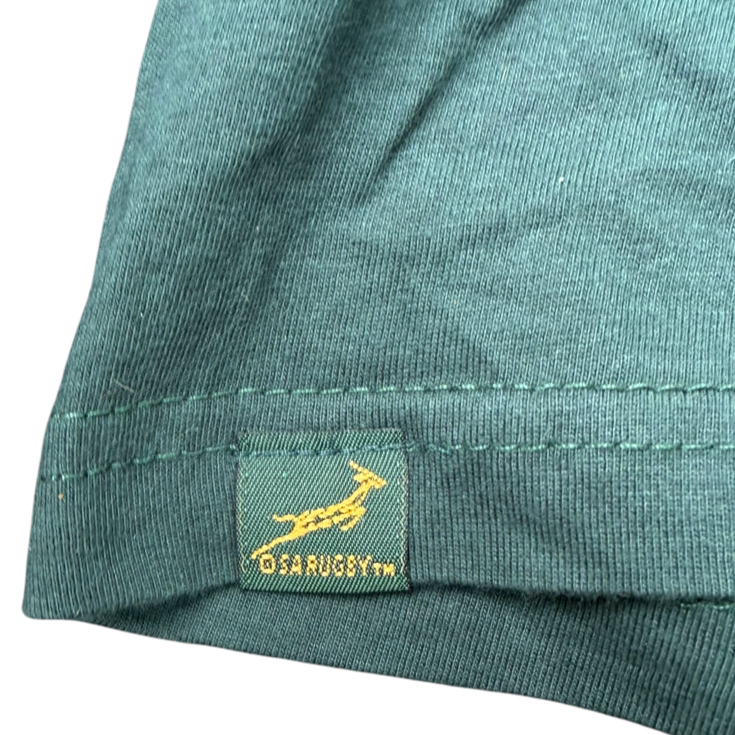 Official South Africa Springboks Rugby Green T-Shirt Size: L