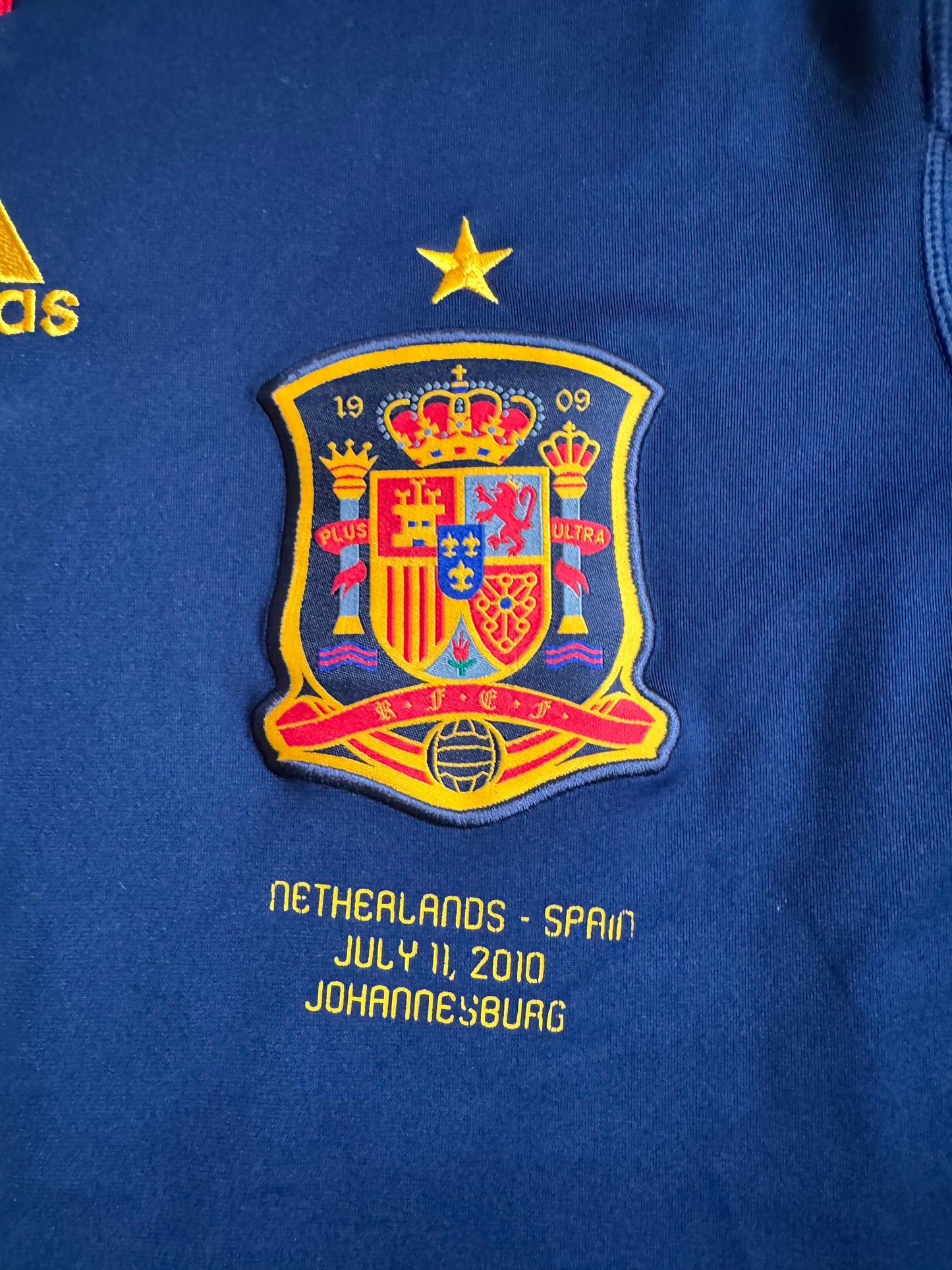 2010 World Cup Spain Adidas National Away Football Jersey Size: M