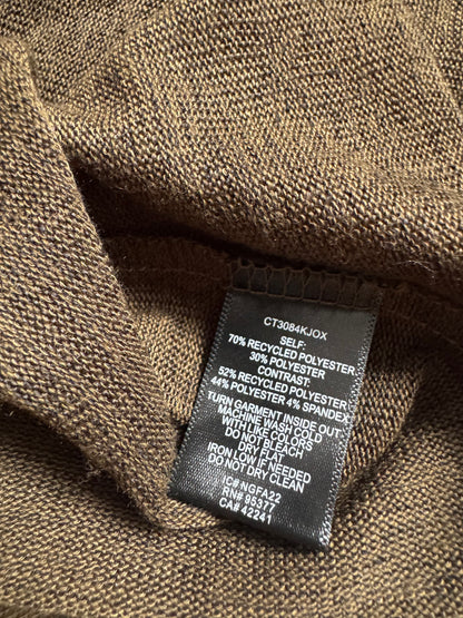 Sanctuary Women's Knotted Knit Lightweight Sweater Olive Oil Size: XL