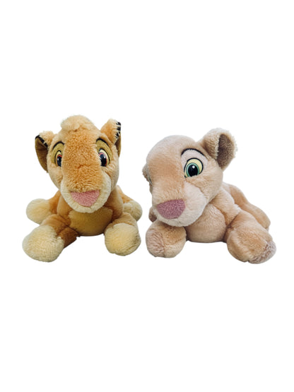 VTG Disney Applause The Lion King Simba & Nala Stuffed Animal Toy Bundle