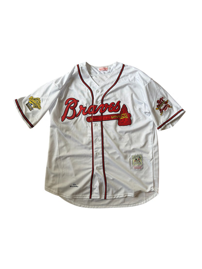 Atlanta Braves Greg Maddux #31 Sewn Mitchell & Ness MLB WS 1995 Jersey Size: XXL