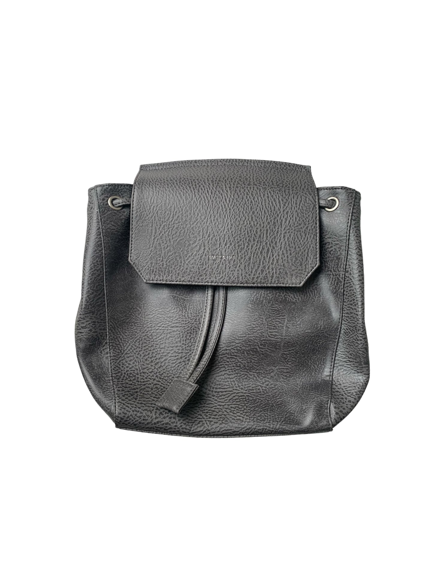 Matt & Nat Backpack Mumbai Vegan PVC Grey Backpack