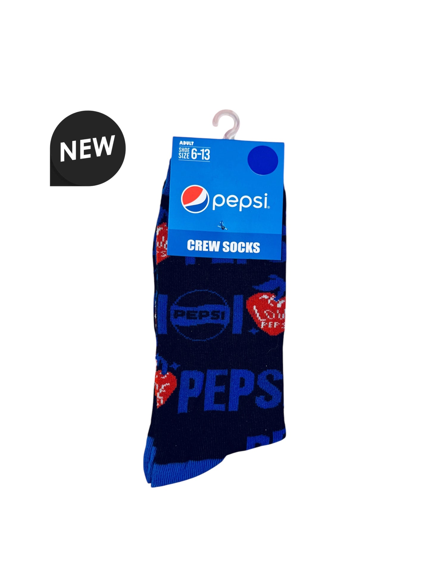 Pepsi Black Crew Socks