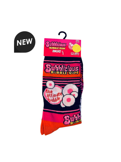 Bubblicious Bubble Gum Crew Socks