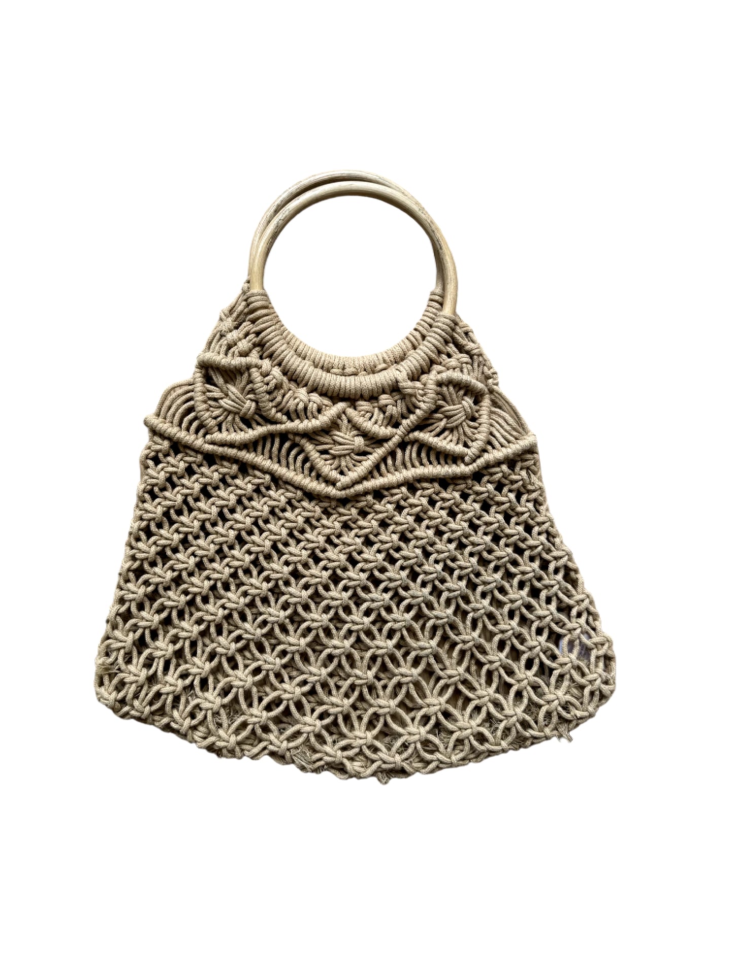 Woven Knit Crochet Beach Bag Tote Purse