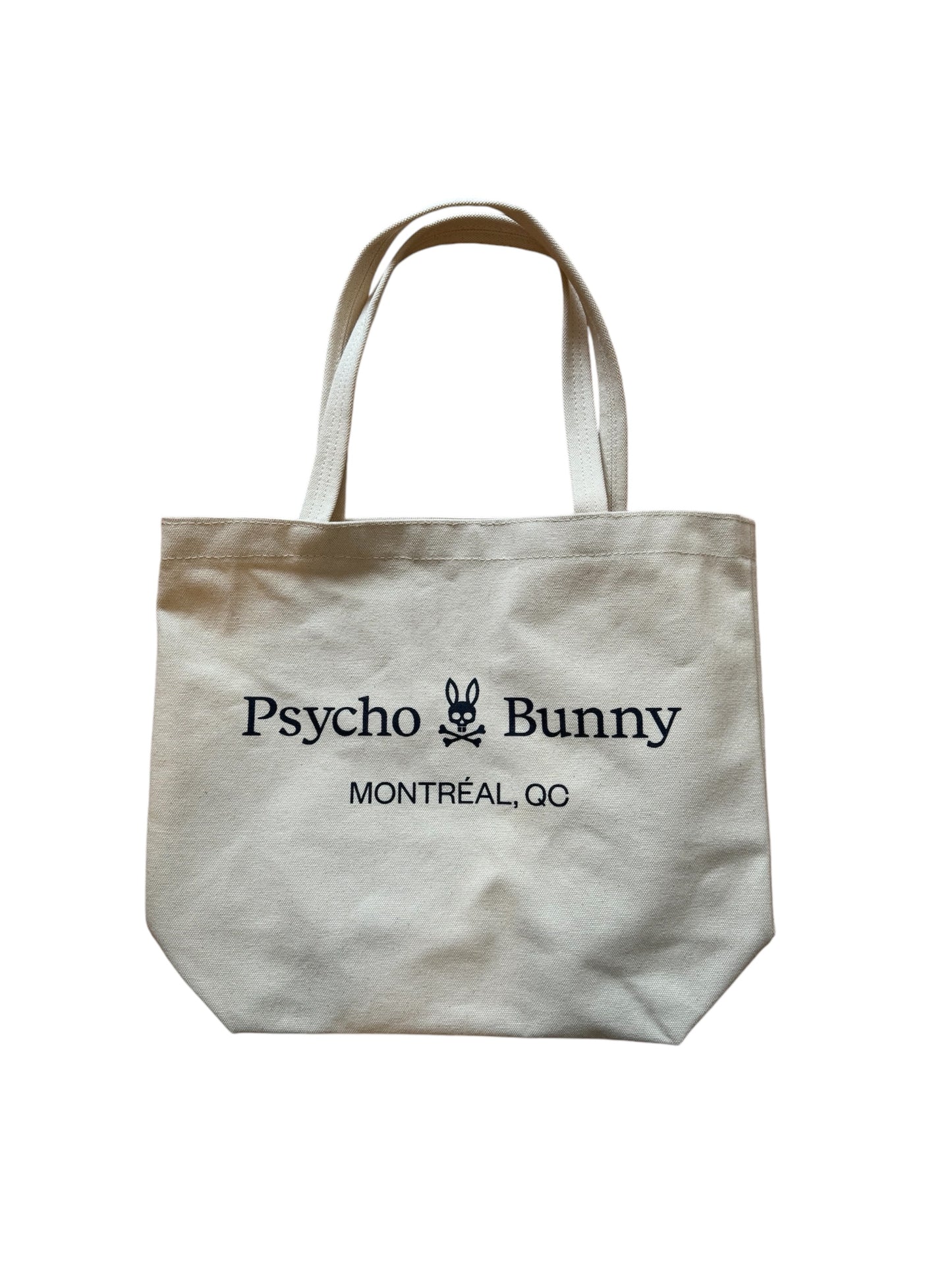 Psycho Bunny MTL, QC Beige Canvas Tote Bag