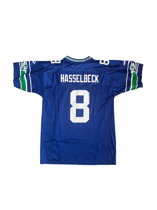 VTG Seattle Seahawks #8 Matt Hasselbeck Rare Puma Youth Jersey Size: L (14-16)