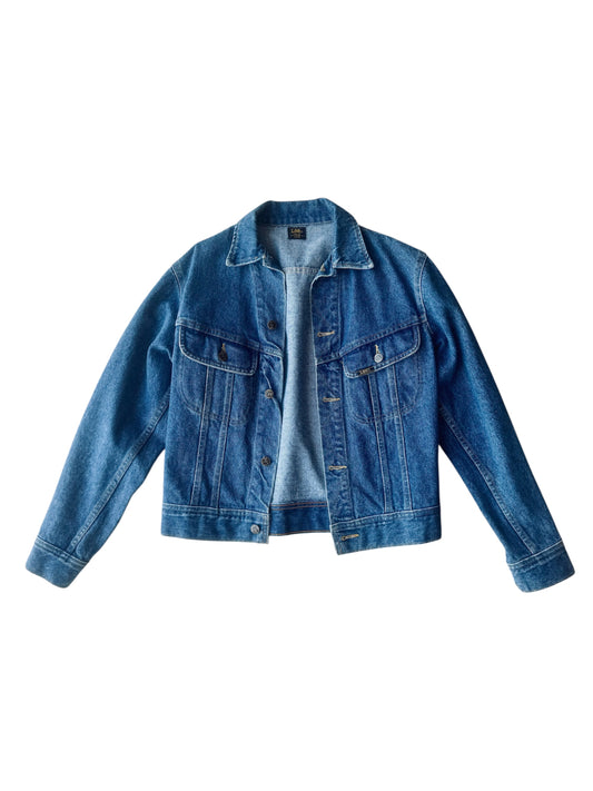VTG Lee Riders Women's Denim Trucker Jacket Size: M