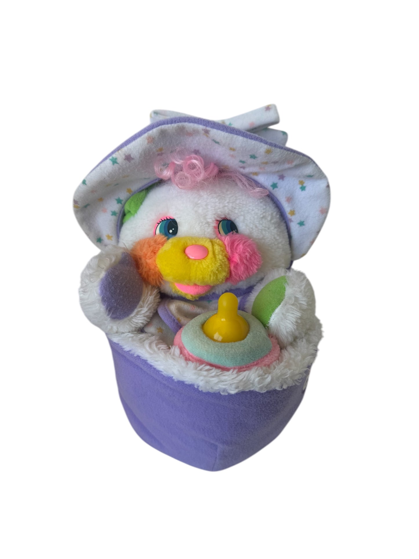 VTG '80s Baby Bibsy Popple with Bottle Rare Plush